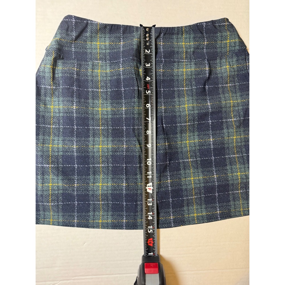 Foray Golf x Nature Valley Navy Green Plaid Skort Skirt Limited Edition Small - Picture 9 of 10